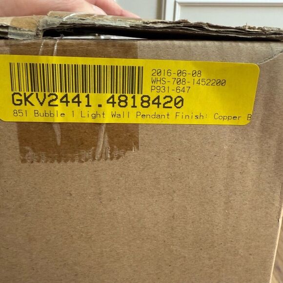NIB George Kovacs P931-647 Bubble One Light Pendant Copper Bronze Patina $200 - Picture 10 of 11